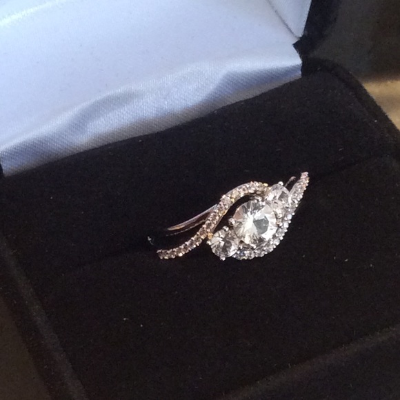 LAST ONE - Kay Jewelers White Sapphire Ring - Picture 2 of 8